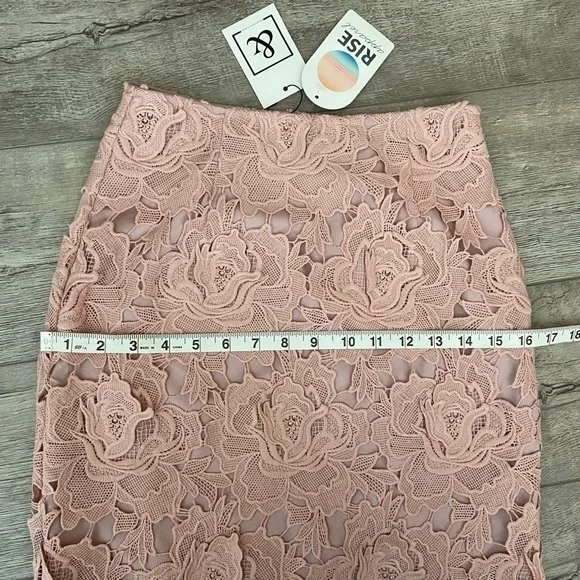 Ampersand Avenue XS Ultimate Floral Lace Pencil Skirt‎ Fitted Hidden Zipper - Picture 6 of 10
